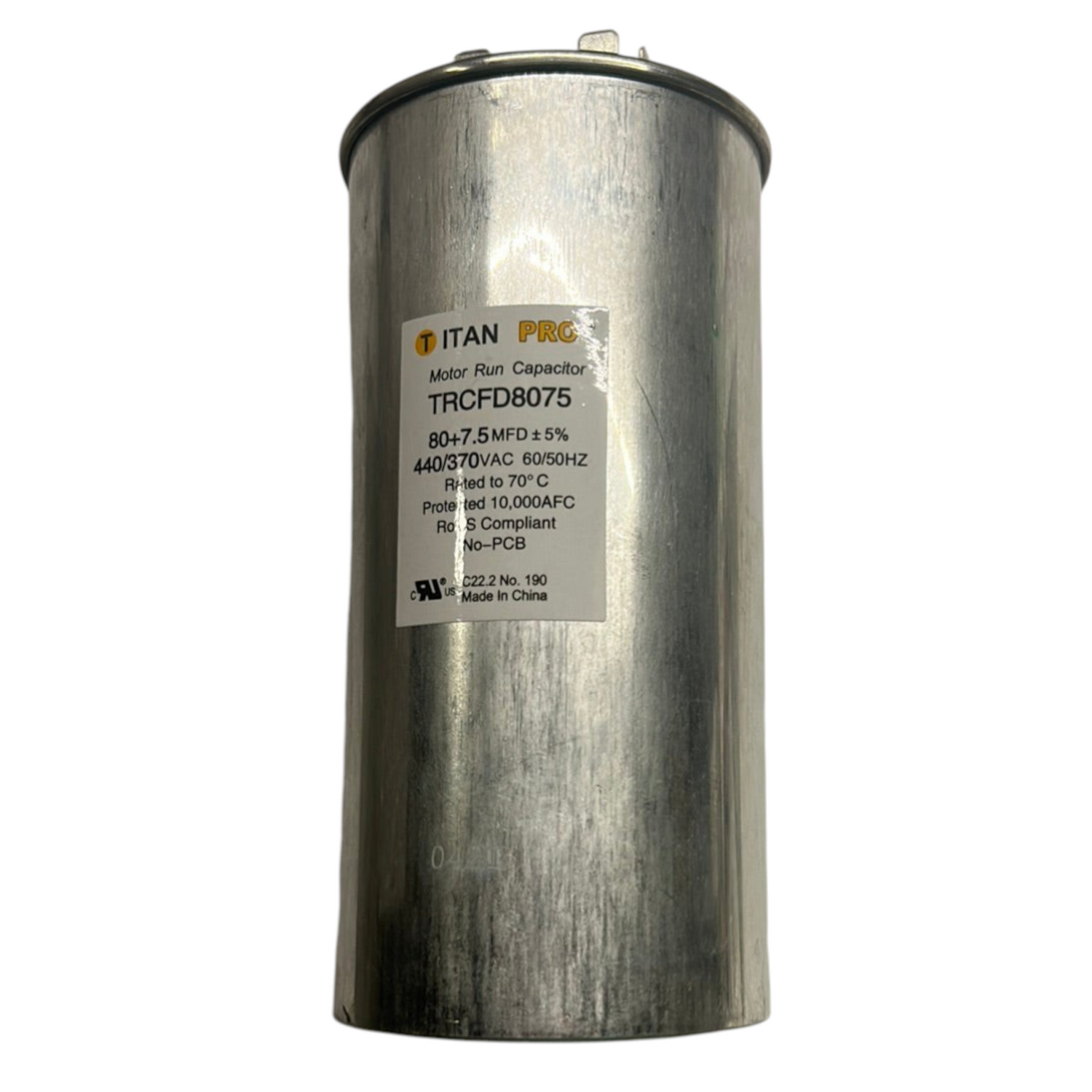 AquaCal Run & Fan Dual 80/7.5/440 Capacitor - ECS0039