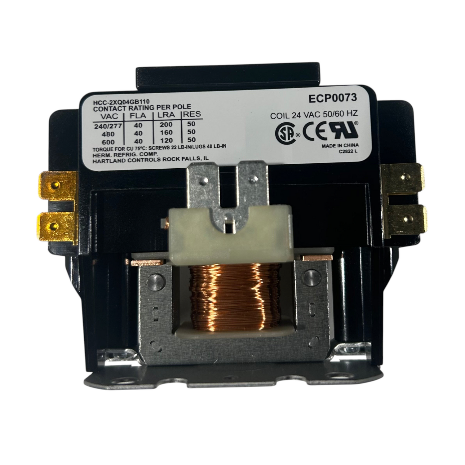 AquaCal 40 AMP 2 Pole 24 Volt Contactor - ECS0073
