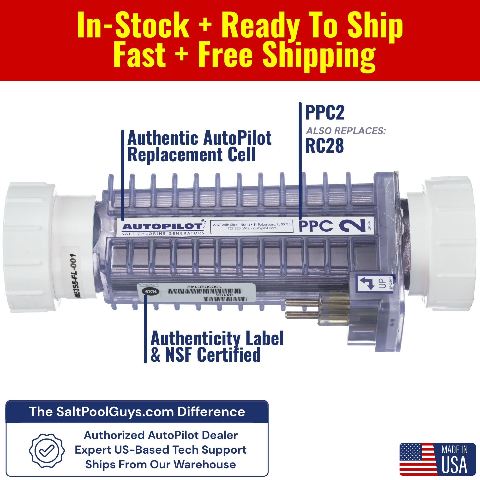 AutoPilot PPC2 Salt Cell | Authorized Dealer, In Stock, Fast Ship