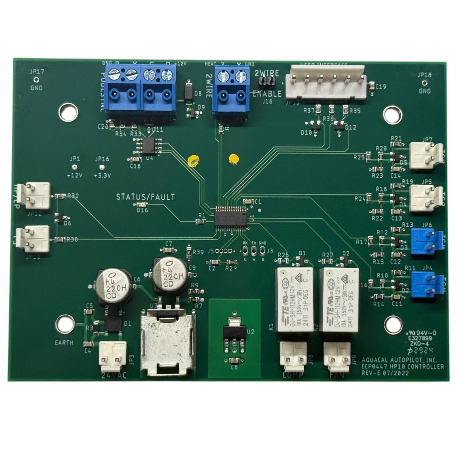 AquaCal HP10 Microprocessor Control Board - ECS0447