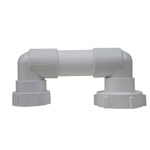 SaltPoolGuys.com white plastic AutoPilot Pool Pilot dual cell manifold top plumbing part PLA0044.
