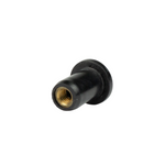 SaltPoolGuys.com black rubber fan grille well nuts with brass insert, part FAP0042.