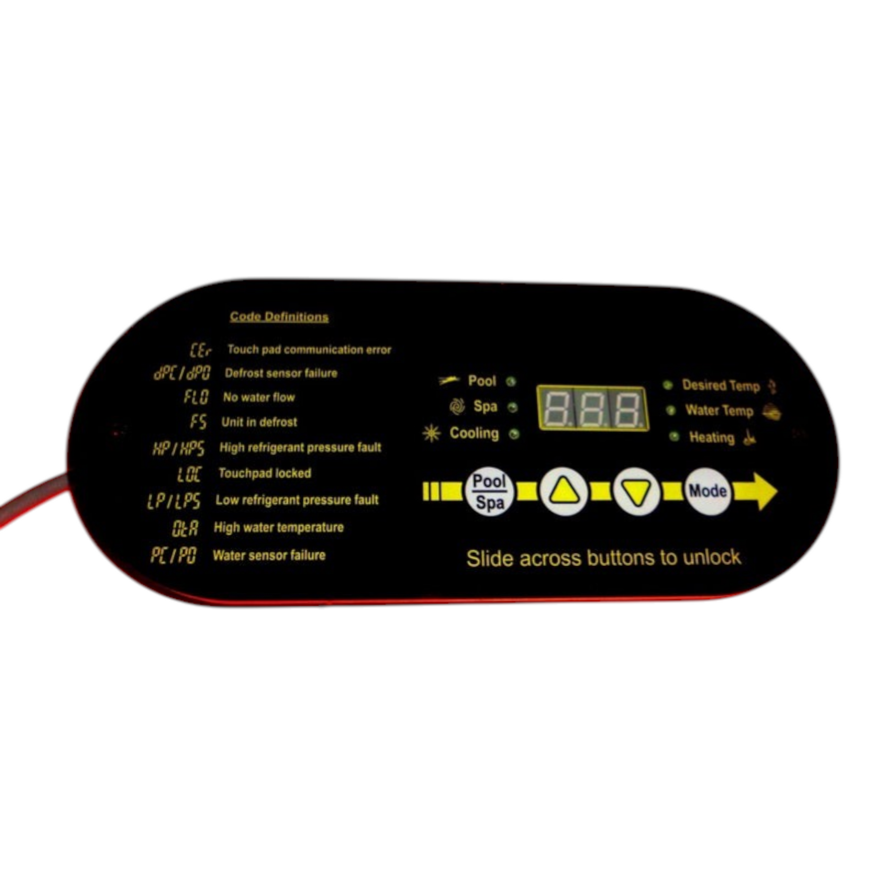 AquaCal Replacement Display - STK0185 (Replaces STA0108)