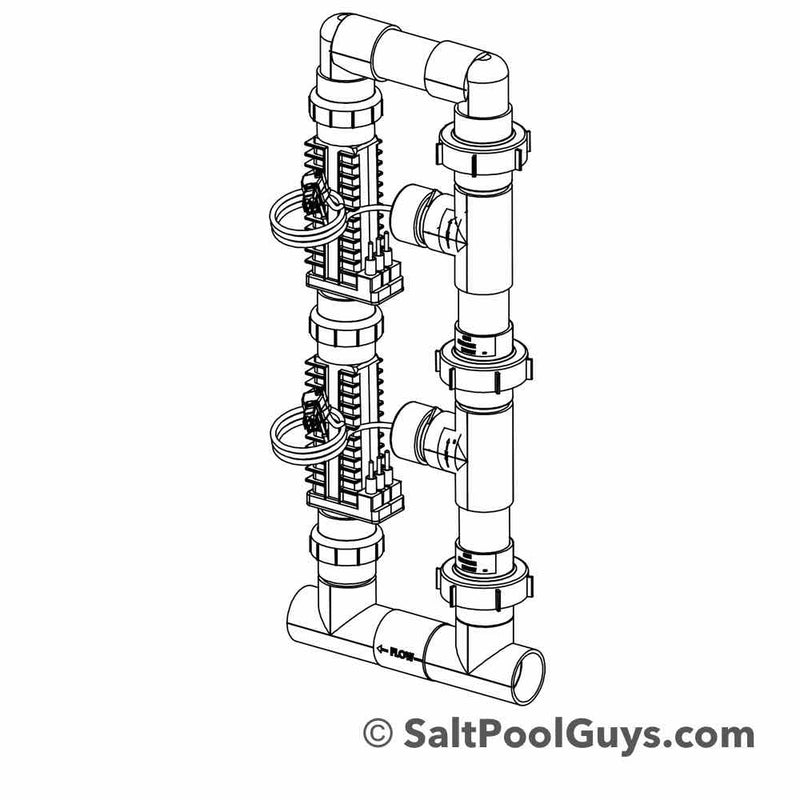 AutoPilot Pool Pilot Dual Cell Manifold with (2) CC-15 Cells - 941-215C-A