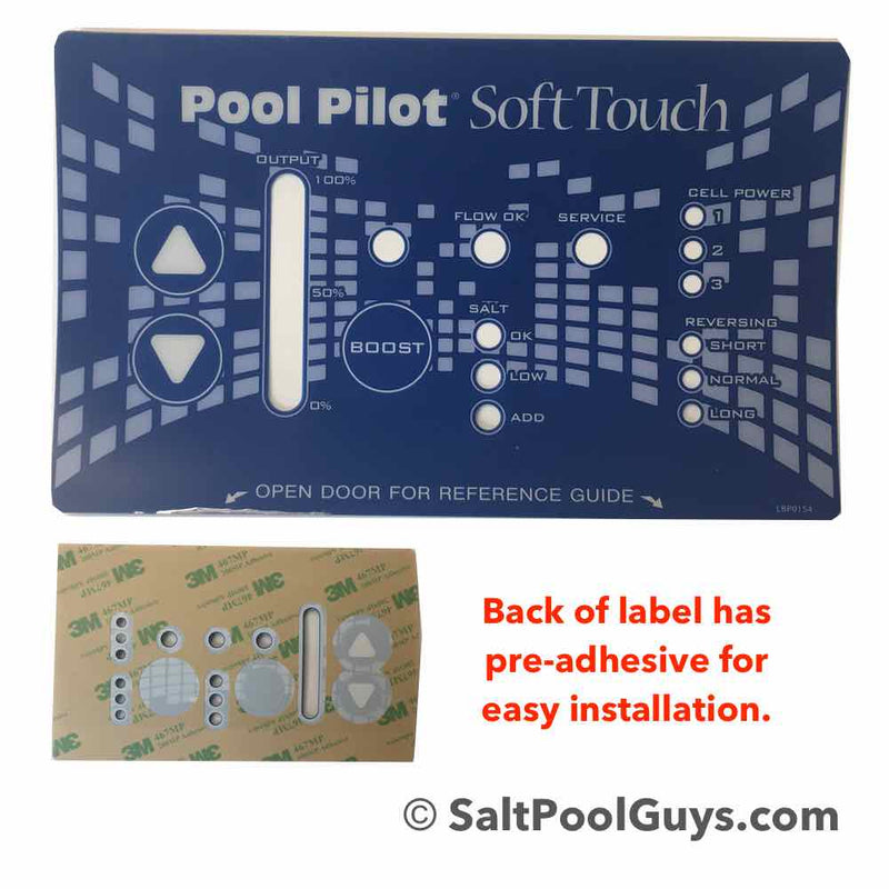 AutoPilot Pool Pilot Soft Touch Control Label - LBP0154